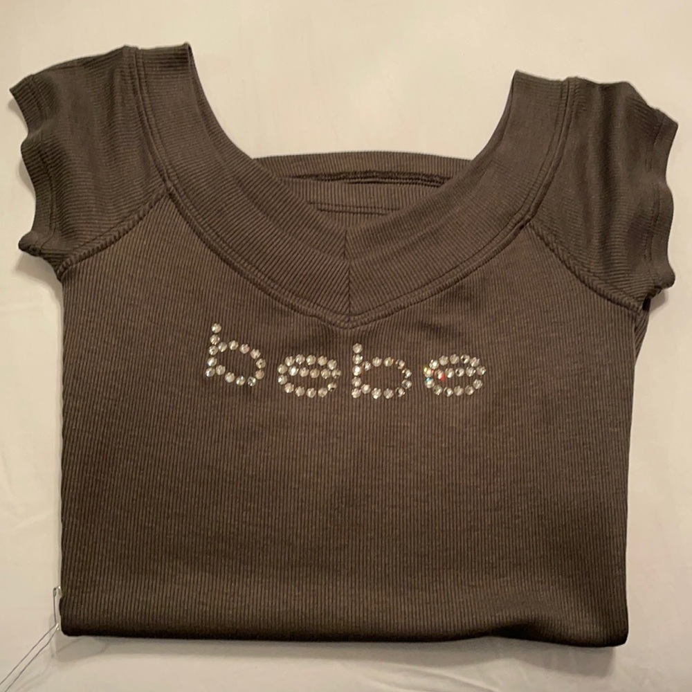 BEBE Women’s V Neck Top